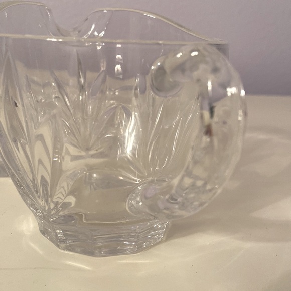 Bohemia crystal three (3) piece Czech Republic crystal cream sugar platter set - Picture 8 of 12